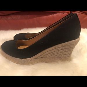 JCrew Canvas Espadrille Wedges